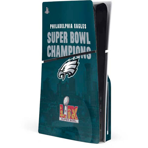 NFL Philadelphia Eagles Super Bowl LIX Champions PS5 Slim Disk Console Skin